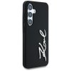 Etui Karl Lagerfeld Silicone Metal       Signature Logo do Samsung Galaxy S25 czarny